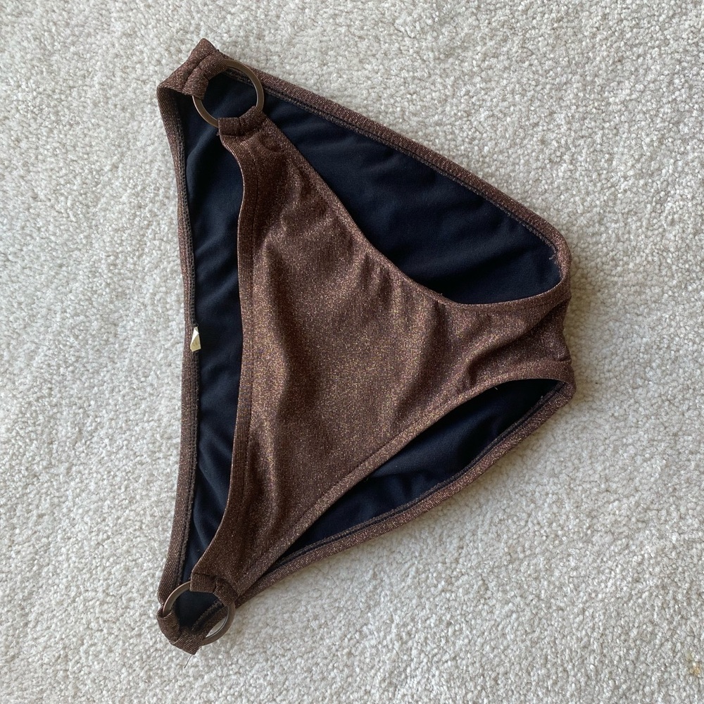 Brown/Gold Swim Bottoms Size Small